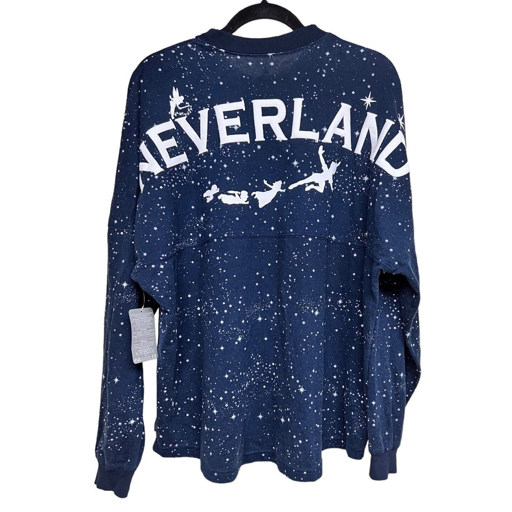 Rare Disney Spirit Jersey Neverland Peter‎ Pan Blue Size Large